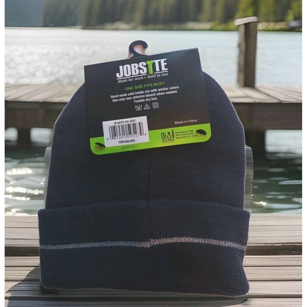 Beanie Cap, By JobSite, One Size Fits Most, Gray